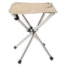 CHICLETO 超簡易迷你折疊背包客用椅, 米色, 1個