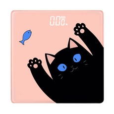 노바리빙 LED 캐릭터 체중계, 고양이