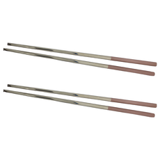 邸家本舖 歐風餐具 304 不鏽鋼筷子, 2雙筷子, 粉銀色, 2雙