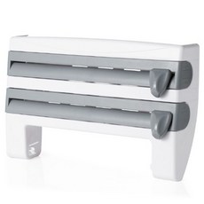 키친앤룸 플라스틱 랩 저장 선반 다용도 걸이대, 그레이, 1개