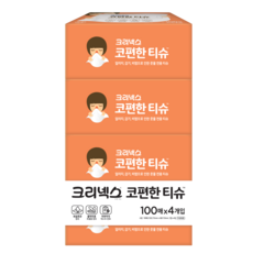 Kleenex 舒潔 雪潤舒鼻面紙, 100張, 4包