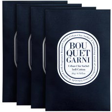 BOUQUET GARNI 都市時尚系列衣櫥香氛袋 棉花香, 20g, 4入
