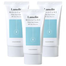 라멜린 수분 선크림 SPF50+ PA++++, 50ml, 3개