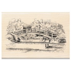 INKADINKADO 韓國木質圖章 WALKING BRIDGE, 單色, 1份