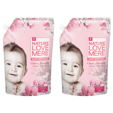 NATURE LOVE MERE 嬰兒衣物柔軟精補充包, 1組, 1.3L, 2包