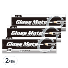 地球化學 Glassmate 玻璃用彩色鉛筆 3入 x 12p 組, 黑色