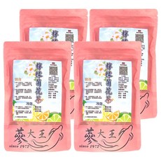 蓼大王 檸檬菊花茶包 6g 台灣製造, 10包, 4袋