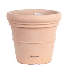 MORIANN 米蘭塑膠花盆 2215, 杏色, 1個