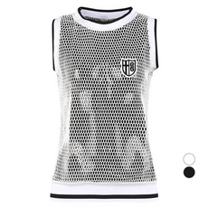 luxgolf 女款圓領網狀背心背心 JB4S502W