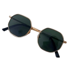 Dolphin whale 孩童金屬幾何框太陽眼鏡 UV400