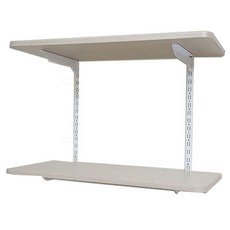 시스템 벽선반 2단벽앵글60cm, 화이트