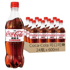 Coca-Cola 可口可樂 纖維+ 無糖, 600ml, 24瓶