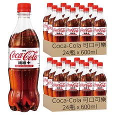 Coca-Cola 可口可樂 纖維 + 無糖, 600ml, 48瓶
