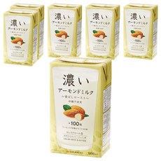 筑波乳業 杏仁飲 香濃烘烤風味 無糖, 6個, 1L