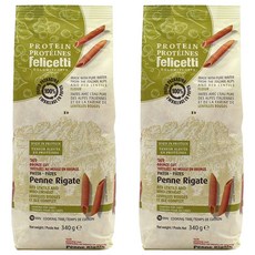felicetti 蛋白質紅扁豆全麥筆管麵, 340g, 2個