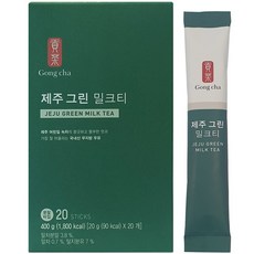 Gong cha 貢茶 濟州即溶綠奶茶, 20g, 20條, 1盒