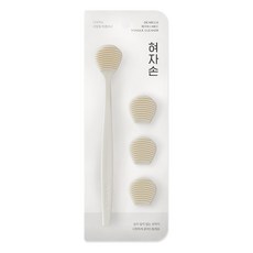 DEARCUS Hyeojasohn 刮舌器 主體 白色 + 替換頭 3入組, 1套, 37.5g