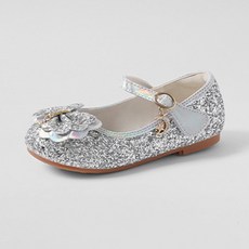 ChakanShoes 女童款亮片魔鬼氈瑪麗珍平底鞋 PMLTR3g514