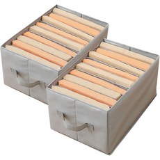 Hanui Normal Oxford Divider 中號 9 隔層衣物收納袋, 灰色, 2個