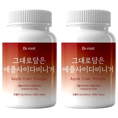 Dr.root 蘋果醋補充錠 90顆入, 2個, 45g
