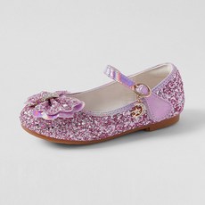 CHAAKAN SHOES 女童用 Lussil 亮片魔鬼氈瑪莉珍平底鞋 PMLTR3g514