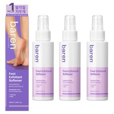바렌 발각질 지우개 풋 소프트너, 1개입, 3개, 100ml