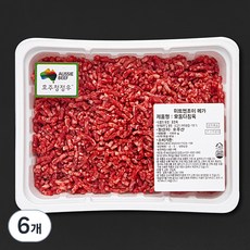호주산 메가 소고기 모둠 다짐육 (냉장), 1kg, 6개