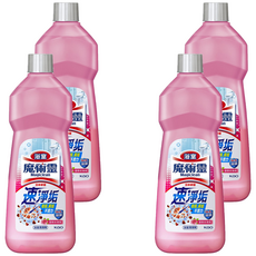 Kao 花王 Magiclean 魔術靈 台灣公司貨 浴室清潔劑 經濟瓶 優雅玫瑰, 500ml, 4瓶