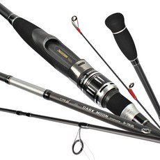 해동 다크문 인쇼어 농어 광어 우럭 바다 낚시대 S-762L, 블랙