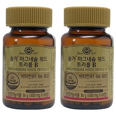 SOLGAR 鎂&三重維他命B群 36g, 60顆, 2罐