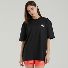 에이치머스 여성용 코즈웨이 오버핏 숏팬츠 래쉬가드 세트, PINK