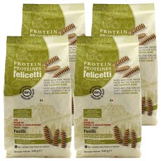 펠리체티 유기농 프로틴 칙피 & 통밀푸질리, 340g, 4개
