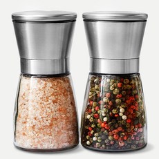 Jonipeuri 304不鏽鋼鹽和胡椒研磨器, 170ml, 2個