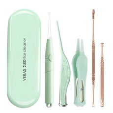 VERAS LED掏耳用具 VE-G5 綠色 5件組, 1組