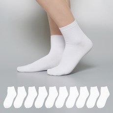 Soxweep 女款素色基本中筒襪10雙組