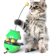 JHCompany 貓咪迷你軌道蛋球玩具, 綠色, 1個