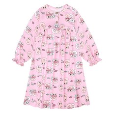 milkmilelolo Esther Bunny 艾絲樂小兔 女童新款柔軟蜜桃絨睡衣連身裙