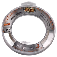 okuma 寶熊釣具 釣魚線 瘋馬克 路亞專用 母線 Cz Marc 切水佳 拉力大 漁線 擬餌 假餌 釣魚 路亞 3號, 鈦灰色, 1捲