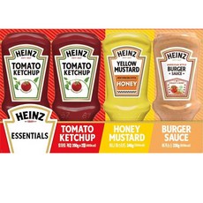 Heinz Essential 番茄醬 2p + 芥末 + 漢堡醬套組, 970g, 1組