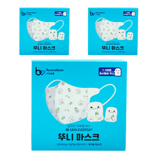 뷰라뷰 뚜니 마스크 1-3세용, 5개입, 30개, 마시멜로뚜니