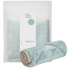 생활공작소 펫 타올, 민트, 1개