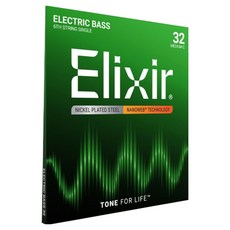 Elixir 貝斯鍍鎳鋼6號單弦 Medium C, 單色, 15332, 1個