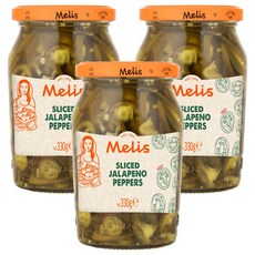 Melis 할라페뇨 페퍼, 330g, 3개