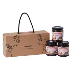 슈퍼잼 스트로베리 잼 212g x 3p 선물세트, 1세트, 636g