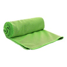 魔幻冷感運動冰涼巾 30x100cm, 綠色, 1條