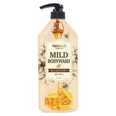 Tamsaa 溫和沐浴露 蜂蜜&嬰兒爽身粉香, 900ml, 1瓶