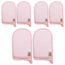 Oceantowel 柔軟沐浴球, 粉紅色, 3套, 2入