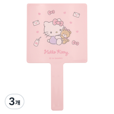 뷰티홈 산리오캐릭터즈 사각손거울 대, 헬로키티, 3개