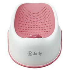Jolly 嬰幼兒洗澡椅 人體工學設計, 粉玫瑰, 710g, 1個