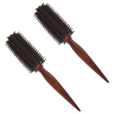 木柄造型捲梳 5號, 混色, 2個